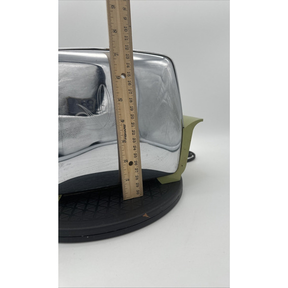 Beautiful Vintage Proctor Silex Green Chrome Toaster - Picture 7 of 12